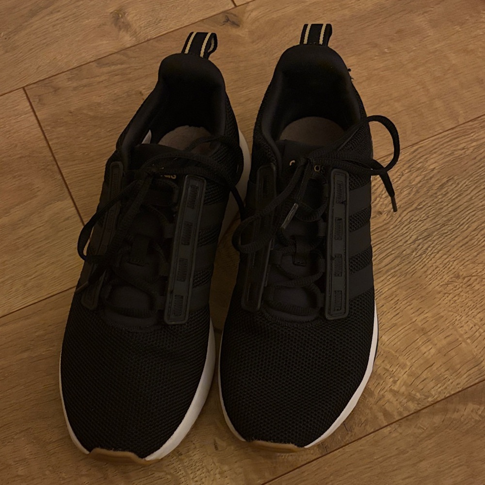 Adidas Women's Black and White Sneakers